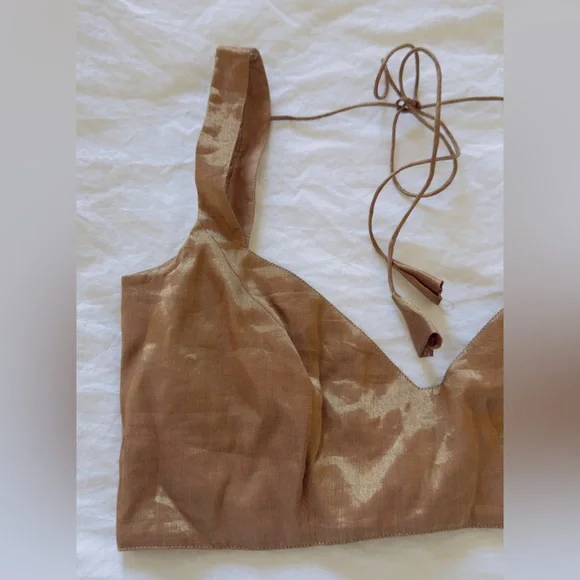 Brand new designer Bollywood Indian Pakistani pure silk blouse - Picture 2 of 5